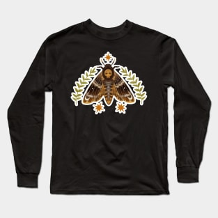 Small Death's-head Hawk Moth Long Sleeve T-Shirt